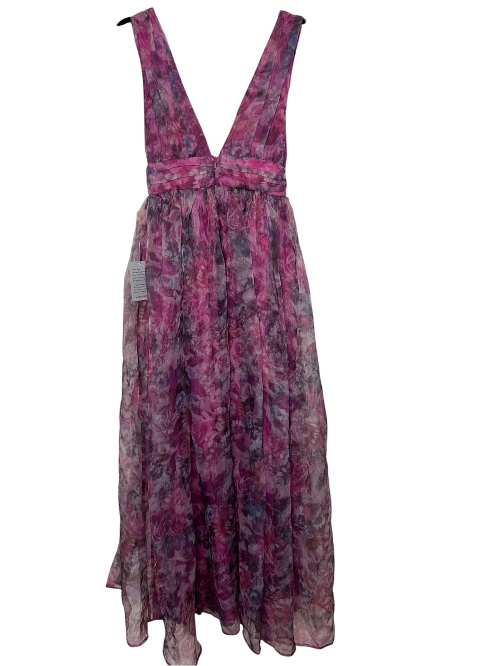 NWT Lulu’s Garden Romance Magenta Floral Organza Maxi Dress size XS wedding - Picture 4 of 8